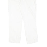 TRUSSARDI Womens White Regular Fit Straight Denim Jeans Cotton Blend Zip W30 L25
