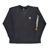 Carhartt Long Sleeve T-Shirt - XL Black Cotton