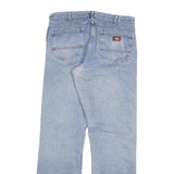 DICKIES Mens Jeans Blue Regular Straight Denim Light W34 L34 Casual Workwear
