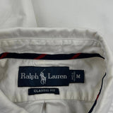 Ralph Lauren Shirt - Medium White Cotton