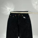 550 Levis Jeans - 26W UK 6 Black Cotton
