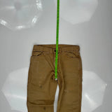 Dickies Double Knee Carpenter Trousers - 34W 30L Brown Cotton