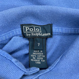 Age 7 Polo By Ralph Lauren Polo Shirt - Small Blue Cotton