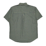 Chaps Ralph Lauren Checked Short Sleeve Shirt - Large Green Cotton Blend