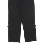 TREVOLUTION Womens Polyester Black Regular Fit Straight Leg Trousers W28 L28