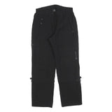 TREVOLUTION Womens Polyester Black Regular Fit Straight Leg Trousers W28 L28