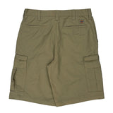 Dickies Cargo Shorts - 32W 11L Khaki Polyester Blend
