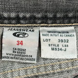 Point Zero Jeans - 34W 30L Gray Cotton