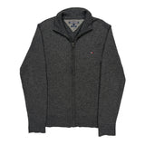 Tommy Hilfiger Zip Up - Large Gray Cotton