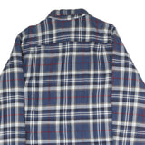 LL BEAN Mens Blue White Red Plaid Shirt S Cotton Long Sleeve Casual Button-Up