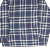 LL BEAN Mens Blue White Red Plaid Shirt S Cotton Long Sleeve Casual Button-Up