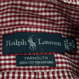 Ralph Lauren Checked Shirt - Large Red Cotton