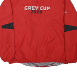REEBOK Mens Red Grey Cup 2009 Track Jacket M Polyester Blend Zip Plain