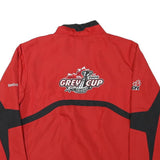 REEBOK Mens Red Grey Cup 2009 Track Jacket M Polyester Blend Zip Plain