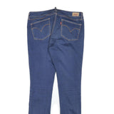 LEVI'S Womens Slim Blue Denim Jeans W31 L31 Stretch Cotton Blend Zip