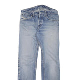 DIESEL Mens Jeans Blue Slim Straight Denim Light W28 L28 Stylish Cotton Blend