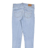 LEVI'S 311 Womens Jeans Light Blue Slim Skinny Denim W29 L32 Distressed Zip