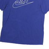 NIKE Mens Blue L T-Shirt Short Sleeve Crew Neck Cotton Sport Casual