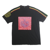 DIESEL Mens Black Graphic T-Shirt M Short Sleeve Crew Neck Casual Streetwear