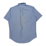 Ralph Lauren Checked Short Sleeve Shirt - Large Blue Cotton
