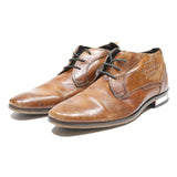 BUGATTI Mens Lace-Up Leather Brown Ankle Boots UK 6.5 Classic Stylish