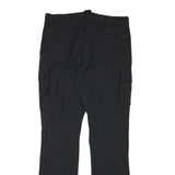 WINDY AND MAUD Mens Polyester Blend Black Slim Straight Trousers W32 L32