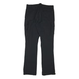 WINDY AND MAUD Mens Polyester Blend Black Slim Straight Trousers W32 L32