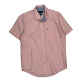 Tommy Hilfiger Short Sleeve Shirt - Medium Pink Cotton