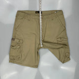 Lee Cargo Cargo Shorts - 38W 10L Beige Cotton