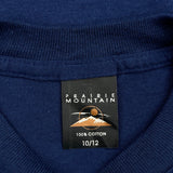 Age 10-12 Prairie Mountain Graphic T-Shirt - Medium Blue Cotton