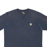 CARHARTT Mens Blue T-Shirt XL Short Sleeve Crew Neck Workwear Casual