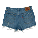 Levis Denim Shorts - 31W UK 12 Blue Cotton
