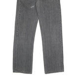 LEVI'S 501 Mens Jeans Black Classic Straight Denim Medium W30 L32 Button Closure