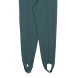 POST CARD Womens Wool Blend Blue Slim Stirrup Trousers W26 L28 Stylish Fit