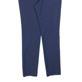H&M Mens Polyester Blend Blue Slim Straight Trousers W30 L30 Formal Workwear