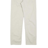 LEE COOPER Mens Cotton Blend White Regular Straight Trousers W33 L34 Classic Zip