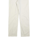 LEE COOPER Mens Cotton Blend White Regular Straight Trousers W33 L34 Classic Zip