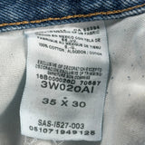 Wrangler Carpenter Jeans - 35W 30L Blue Cotton