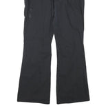 DICKIES Womens Cotton Blend Black Regular Bootcut Trousers W34 L30 Casual