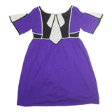 TEMPERLEY LONDON Womens Purple & Black Cotton Blend Day Dress Sleeved M Stylish
