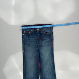 True Religion Contrast Stitch Jeans - 25W US 0 Blue Denim