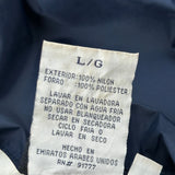 Reebok Reversible Windbreaker - Large Navy Nylon