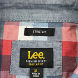 Lee Checked Short Sleeve Shirt - XL Multicoloured Cotton