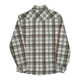 Dickies Checked Flannel Shirt - Medium Blue Cotton
