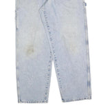 CARHARTT Mens Jeans Blue Relaxed Straight Denim Light W33 L32 Workwear