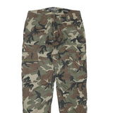 CLOCKHOUSE Mens Cotton Blend Cargo Camouflage Relaxed Tapered Trousers W30 L29