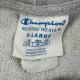Champion Reverse Weave Hoodie - XL Grey Cotton