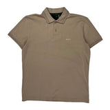 Boss Polo Shirt - Medium Beige Cotton