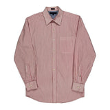 Tommy Hilfiger Striped Shirt - Small Red Cotton