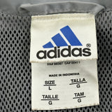 Vintage Adidas Windbreaker - Large Yellow Polyester